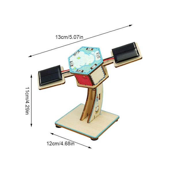 Solarleksak Vetenskap Försökskit Miniversion Av Solarsatellit Fungerar Vetenskapligt Experimentell C4h8