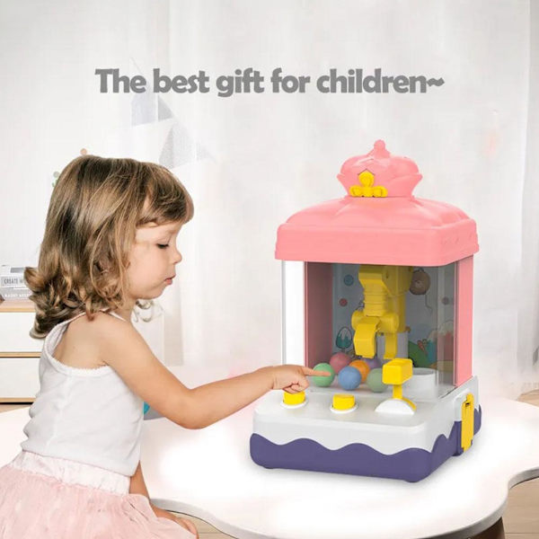 Mini Leksak Klomaskin Gripboll Dinosauriefångare Godis Gripare Dockfångst Leksak K3J0 pink one-size