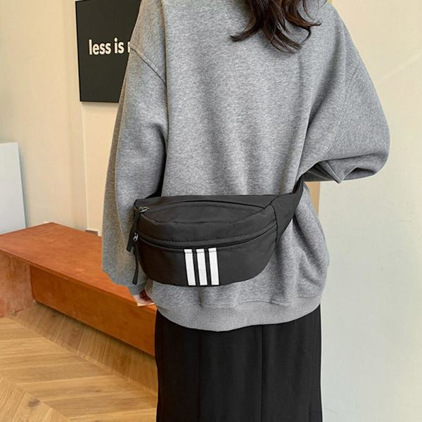 Ins Style Nischdesign Bröstväska Herr Messenger Bag Dam Midja Fritid Japanskt Märke J7R3 White One size