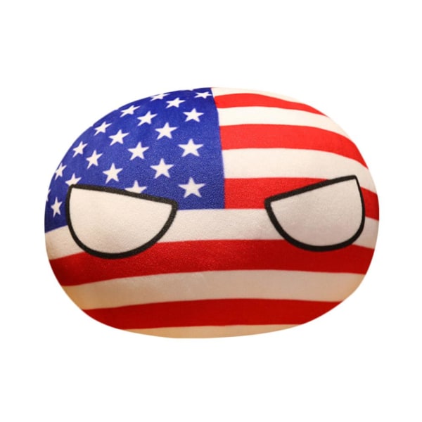 10 cm Polandball plyschdockor, Countryball Ussr Usa Country Ball S A one-size