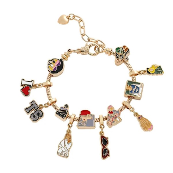Taylor Swift-inspirerad samling musik berlock armband charm armband mig A One size