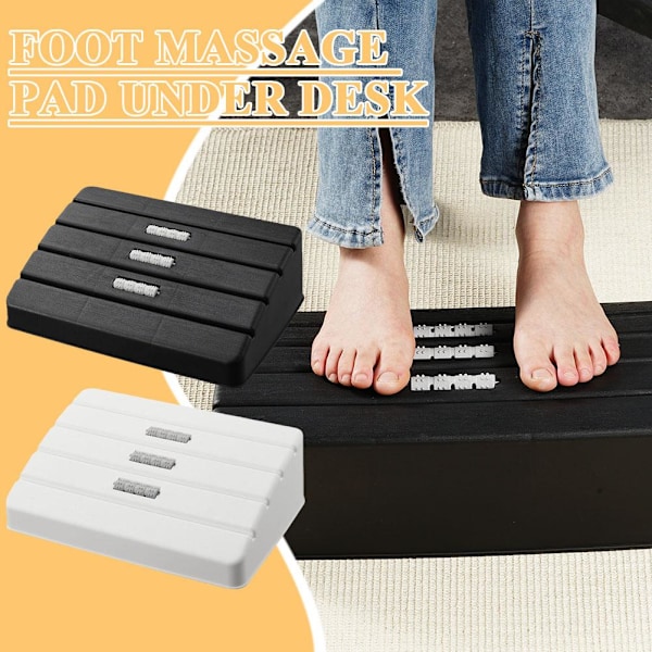 Fotstöd under skrivbord fotstöd massageplatta ergonomisk fotstöd black one