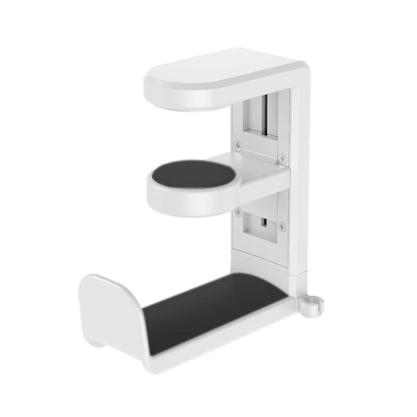 Universellt Hörlursställ PC Gaming Bord Skrivbordsklämma Fäste Hörlursställ Hållare Rack A6d4 white one-size