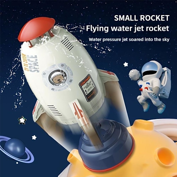Raket Vattenspridare Flygande Raket Vattenspridare Rymd Vattenspridare Uppskjutningslekset Leksak Vatten C5Z2 White Waterless fittings