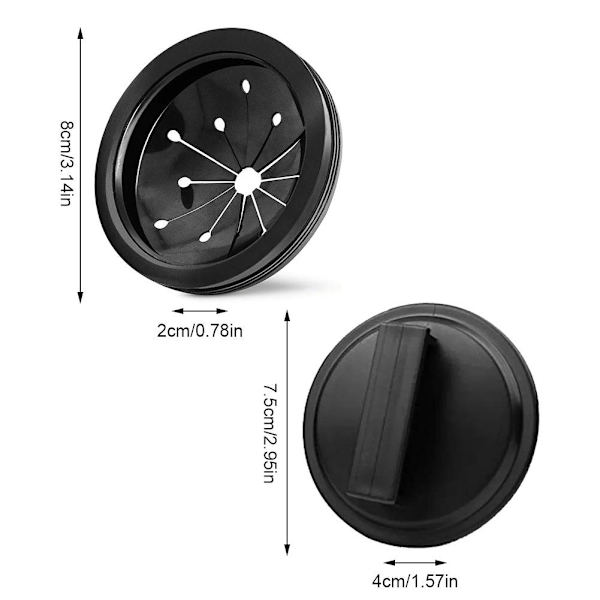 1/2x Avfallskvarn Skyddskrage Diskbänk Delar N6U6 Avfall S8A8 A 1pcs