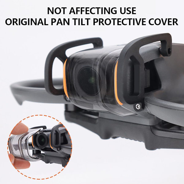 Gimbal-stötfångare i aluminiumlegering för dji Avata 2 Drone Anti-Collision Protector Fast Black 1pcs