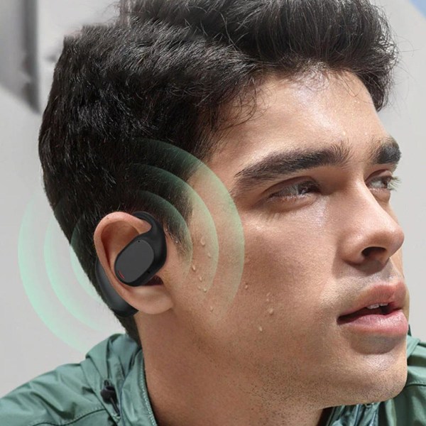 Trådlös benledning med digitala Bluetooth hörlurar beige one-size