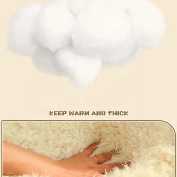 Nytt Cat Nest Season Warm Dog Nest Soft Plush Thickened Pad Ta bort Bed M