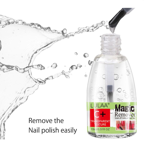 Burst Nail Gel Magic Remover Polish Soak Off GelCoat Cleaner Deg Naked 1pcs