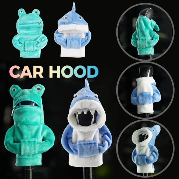 Auto Car Gear Shift Knop Cover Hoodie Sweatshirt Knop Gear Stick Green 1pcs