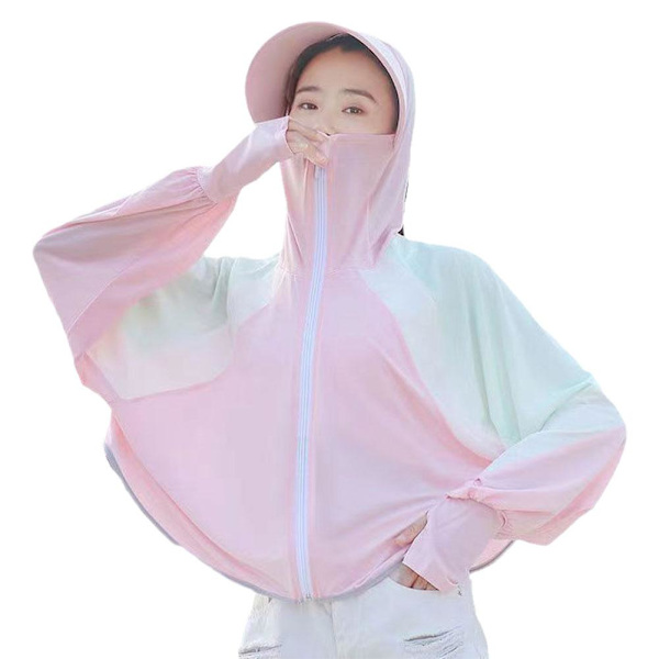 Kvinnor Solskyddskläder Cool med Cap Uv Protection Cyclin white onesize