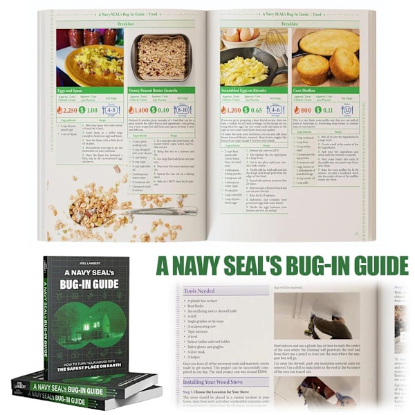 En Navy SeaI's Bug-In Guide & The Amish Ways & No Grid Survival Projects A5-storlek A5A One size