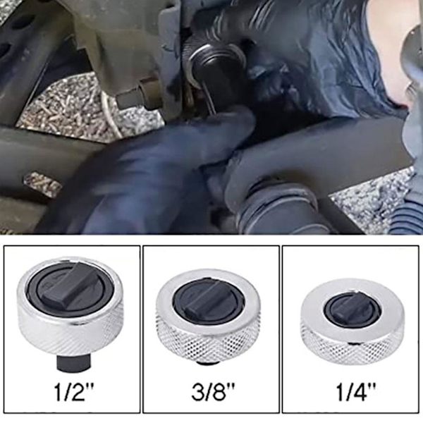 RYGRZJ Tumhjulspärrnyckel, Mini Tumhjulspärrdrivsats, Halkfri Handflatepärr Ergonomisk Nyckel Vändbart Spärrhuvud Återanvändbart As shownC 1/4