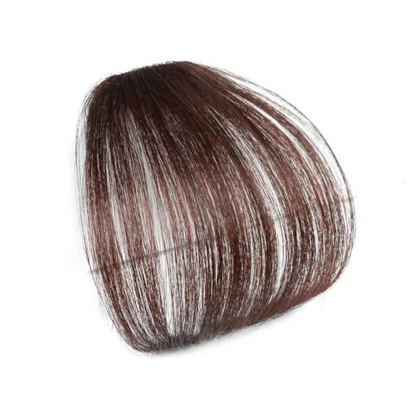 Koreansk 3D Air Bangs Clip Peruk Falska Bangs Osynlig Spårlös Peruk Bit Panna Förlängningsverktyg O3X6 dark brown Without sideburns
