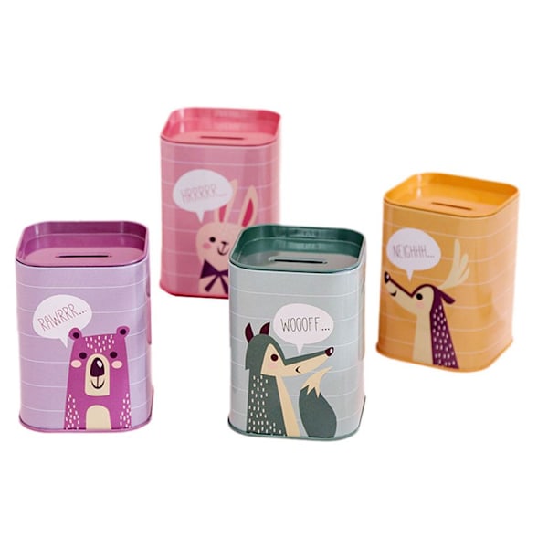 Tecknad Förvaringslåda Spargris Smyckeskrin Kotak Penyimpanan Kotak N9L9 cartoon 1pcs