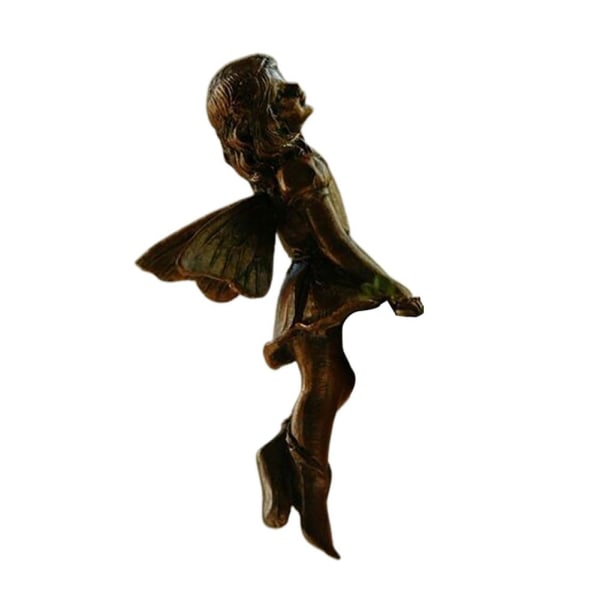 Trädgårdsprydnad Hängande Magisk Fairy Angel Heminredningsfigur BrassD D