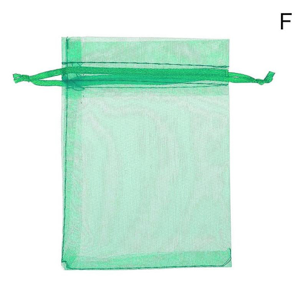 1/100 st presentpåsar bröllop smycken godis påsar 10-färg Opti green 7x9