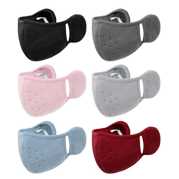 Ansiktsskydd med öronvärmare Vindtät Bandana Öronmuffar Varm Mask Vinter A7G3 Gray One size