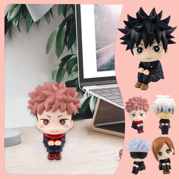 Anime Jujutsu Kaisen Figur Yuji Itadori Gojo Satori PVC Dolls M D 10cm