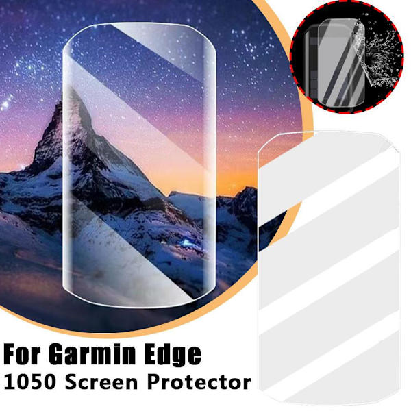Härdat glasskärmskydd för Garmin Edge 1050 Tillbehör UK LAGER