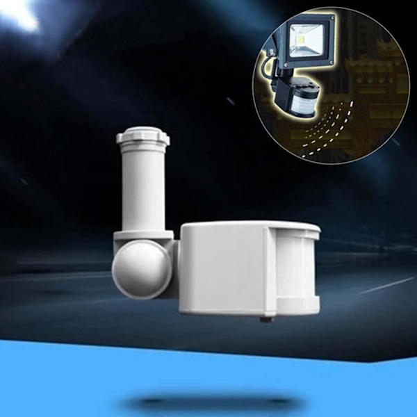 PIR Rörelsesensor Brytare Säkerhet Infraröd installera Lätt I8T4 180 white 85 to 265V