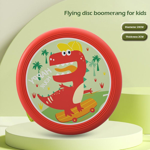 Frisbee Boomerang för Barn Utomhussporter Utomhus Frisbee Kul dinosaur 1pcs
