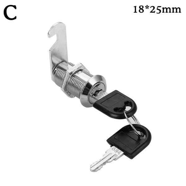 16-40 mm Cam Lock Dörrtrumma med 2-nyckellådor Postlåda L sliverC 18*25