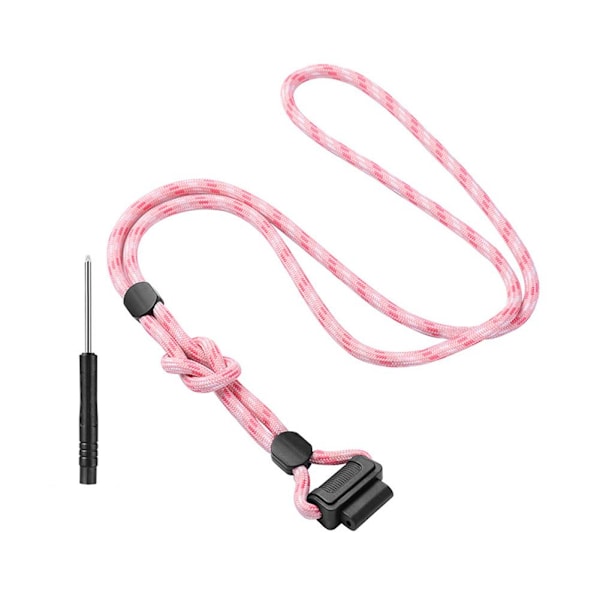 Barnklocka Halsband Hängande Dekoration Rep Anti-förlust Penda  pink onesize