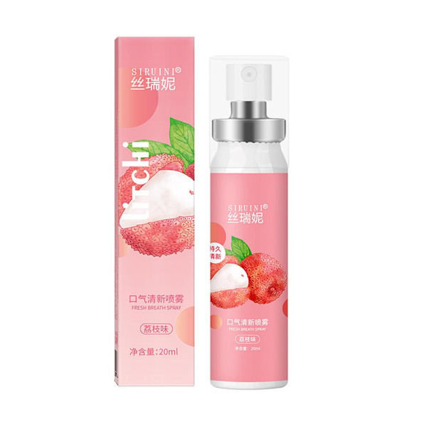 Munspray Deodoranter Fresh Breath Druva Persika Smak Mun Fre light red 20ml