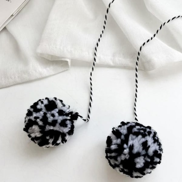 Ny Japansk Harajuku Y2K Stjärna Liten Djävul Randig Mössa Hatt Kvinnor Flickor Höst Vinter Varm P8Y6 Black White One size