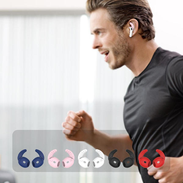 5 Par Öronkrokar Mjukt Gummi Öronproppshållare Skydd För airpods 4 Tillbehör 2024