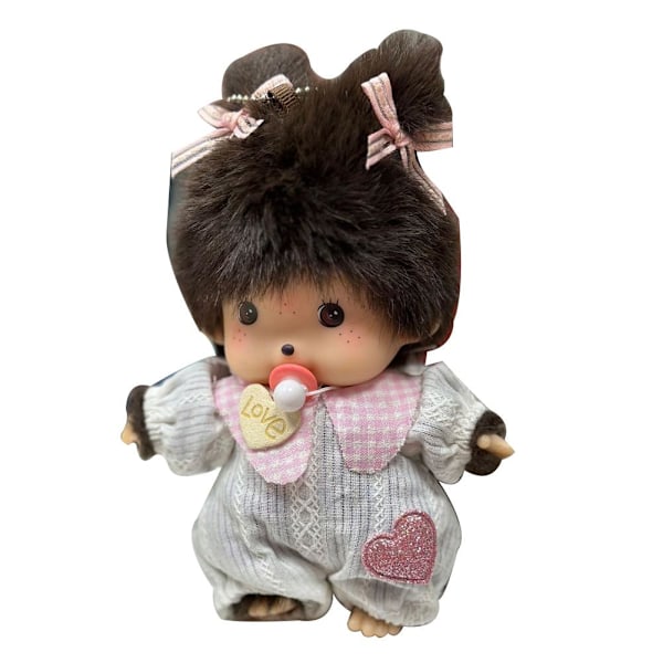 Mjukdjur Mongchichi Plyschdocka Barnpresent Söt Mongchichi Presentdocka E5j4 pink gray baby 15cm