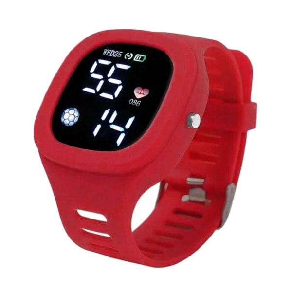Mode Unisex LED Digital Watch Square Jelly Watch Silicone Str Blue One size