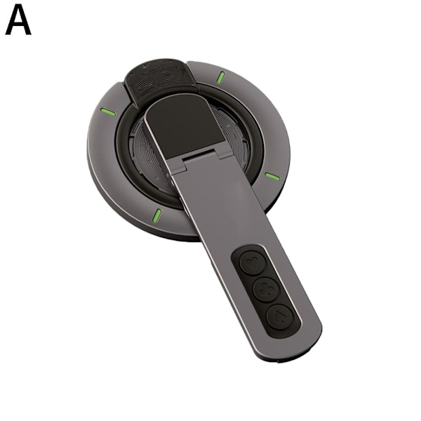 Dubbelsidiga Magnetiska Telefonringar Ställ Telefon Grepp Hållare St black 1pcs