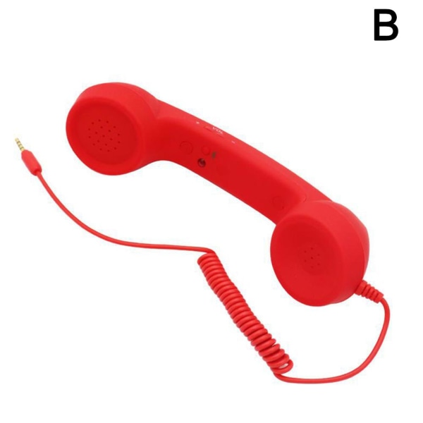 Mobiltelefonlur Stor vintage telefonmottagare Ny Hot Lot B1 red one-size