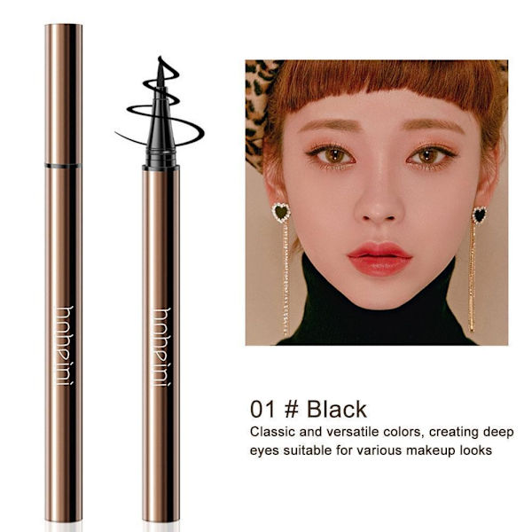 Svart Eyeliner Penna Vattentät Kladdfri Lämplig För Nybörjare Q0m7  02 # Brown 1ml