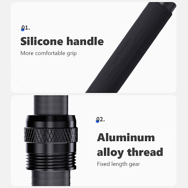 3 m kolfiber osynlig selfiestick för Insta360 Go Pro Exte