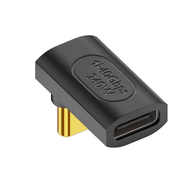 90 Grader Typ-C till Typ-C Adapter USB-C Snabbladdning Conve Middle bend one-size