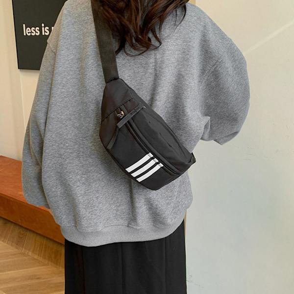 Ins Style Nischdesign Bröstväska Herr Messenger Bag Dam Midja Fritid Japanskt Märke J7R3 White One size