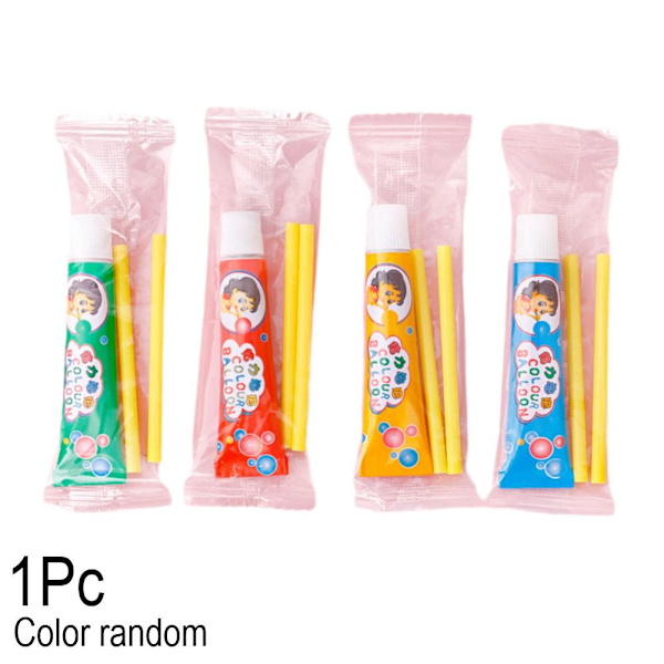 Barnens dag present Tecknad färgglad bubbelgummi T0Z2 random 1pcs