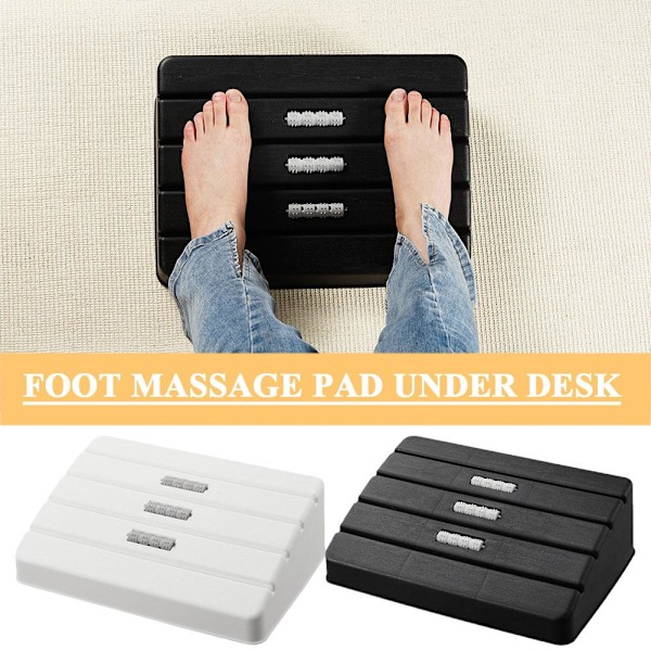 Fotstöd under skrivbord fotstöd massageplatta ergonomisk fotstöd black one