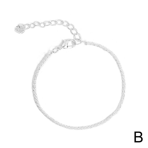 Stilrent och minimalistiskt armband med nischdesign, infällt coolt An B One size