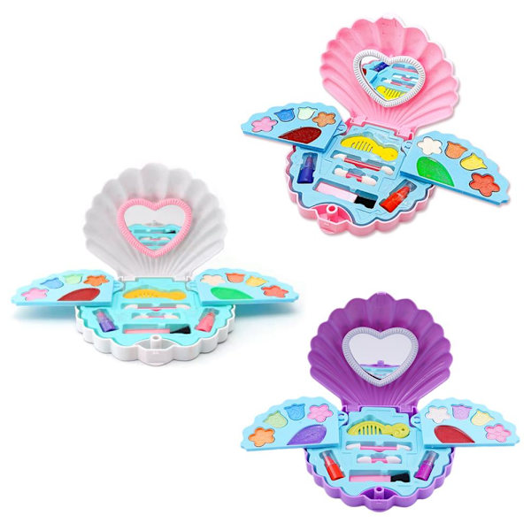 Sjöjungfru Skönhetskit för Barn Komplett Kosmetisk Set för Flickor med Smink {: ю< нг pink onesize