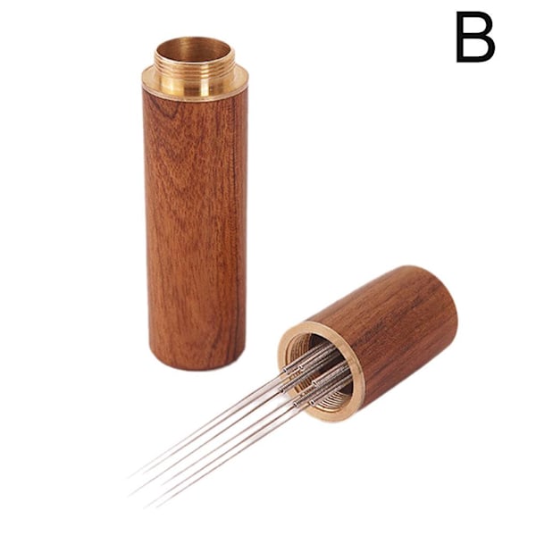 Kaffeomrörare i rostfritt stål, nåldispenser för espressopulver light 6 fine needles