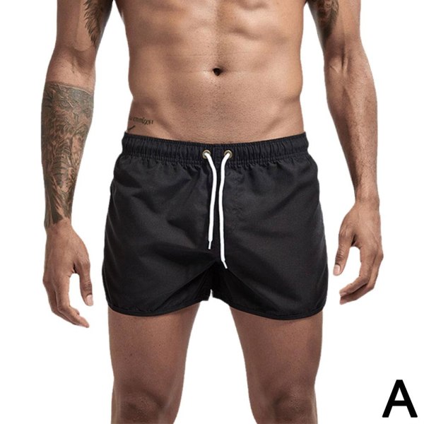 Badshorts för män Sommarbadkläder Man Baddräkt Surfbräda Man C black XL