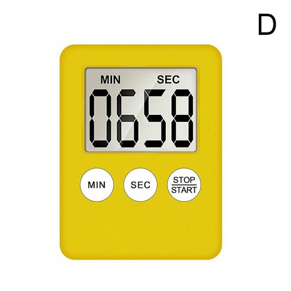 fvituve Digital Kök Timer, Magnetisk Kök Timer, C yellow 1pcs