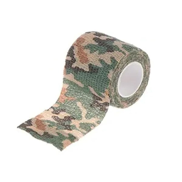 Camo Tape Wrap Kamouflage Jakt Stealth Återanvändbar camo 2 1size