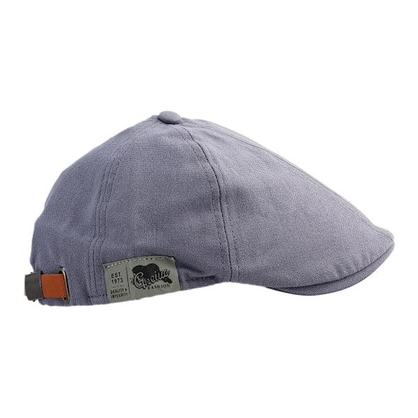 Retro Herr Bomull Ivy Platt Kep Newsboy Justerbar Barett Cabbie Ga black one-size