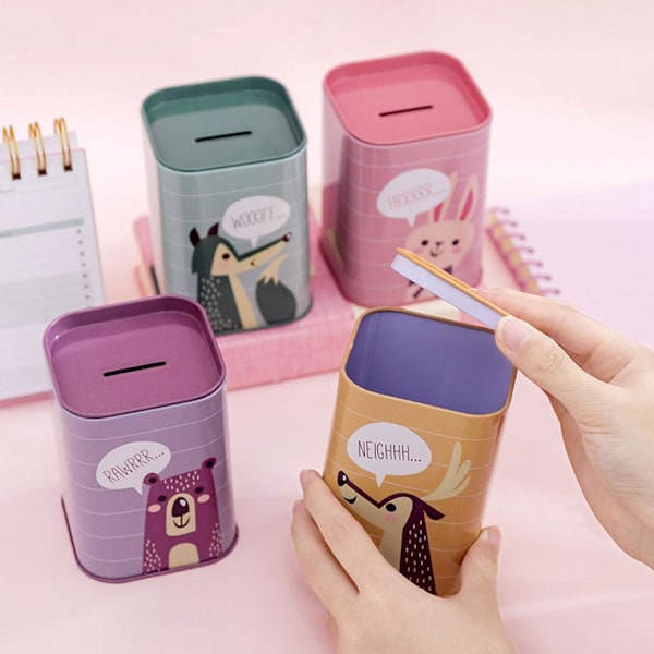 Tecknad Förvaringslåda Spargris Smyckeskrin Kotak Penyimpanan Kotak N9L9 cartoon 1pcs