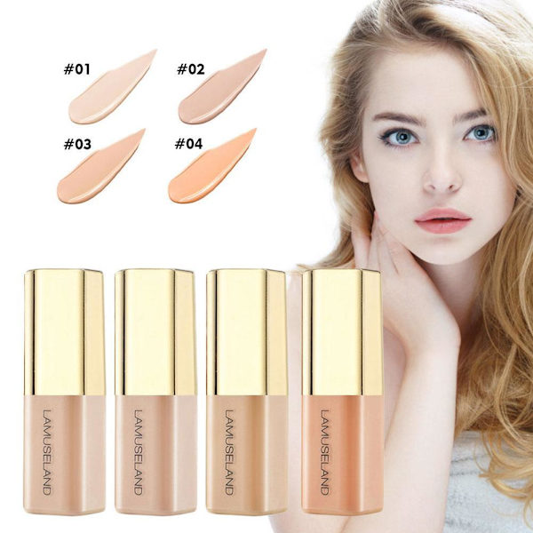 Ansiktsconcealer & Bas 4 Färger Full Täckning Passar Alla Ansikts- och Ögonvätskor O79C WHEAT, 3.5g